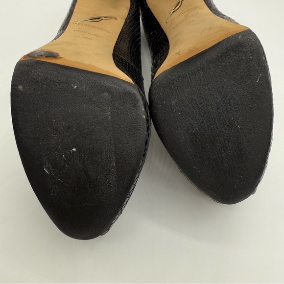 Brian Atwood Savita Snake Print Hidden Platform Pumps Heels Size 9.5 Us - Picture 6 of 16